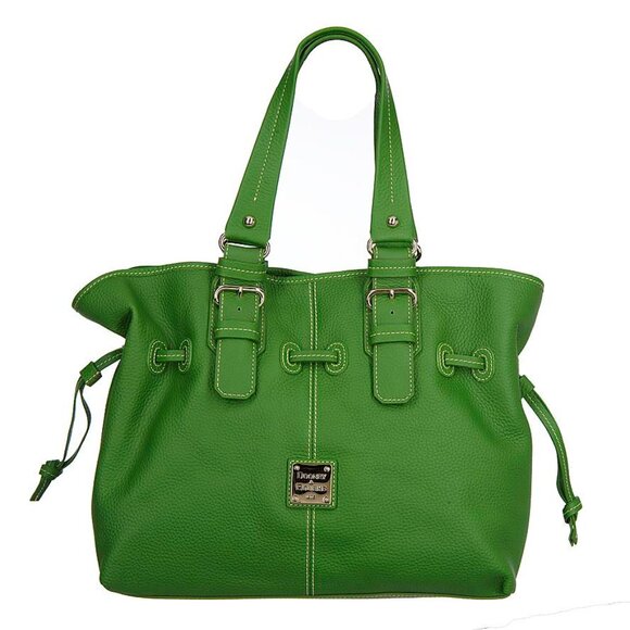 EUC Dooney & Bourke Green - Vintage Chiara Satchel / Drawstring / shoulder bag